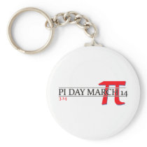 Happy Pi Day March 14 Keychains