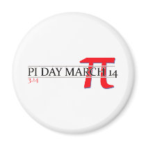 Happy Pi Day March 14 Magnet