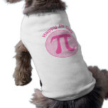 Happy Pi Day Numbers Pink pet clothing