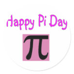 Happy Pi Day stickers