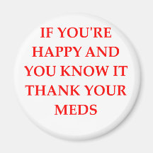 HAPPY.png Refrigerator Magnet