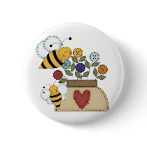 happy pollination pin
