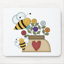 happy pollination mouse pad