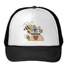 happy pollination trucker hat