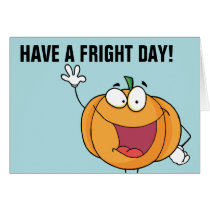 Happy Pumpkin Day Greetings for Halloween cards