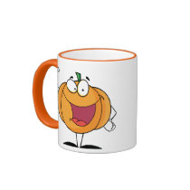 Happy Pumpkin Day Greetings for Halloween mugs
