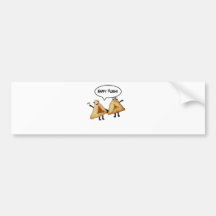 Happy Purim - customisable background colour Bumper Sticker