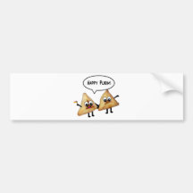 Happy Purim hamantaschen Bumper Sticker