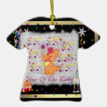 Happy Rabbit Year Christmas Ornament