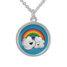 Happy Rainbow Clouds Necklaces