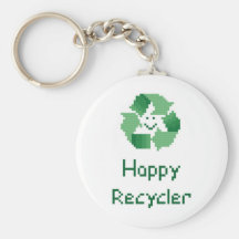 Happy Recycler Keychain