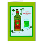 Happy Saint Patrick's Day, leprachaun, clovers Cards