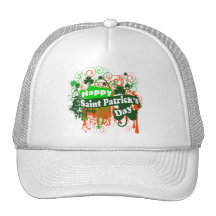 Happy Saint Patricks Day Mesh Hats