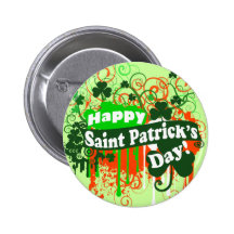 Happy Saint Patricks Day Pinback Button