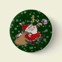 Happy Santa buttons