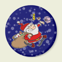 Happy Santa magnets