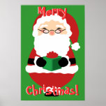 Happy Santa Poster posters