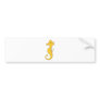 Happy Sea Horse Bumper Sticker