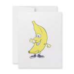 happy silly banana cartoon invitations