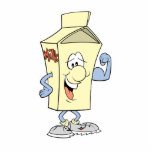 happy silly milk cartoon cartoon photo sculptures