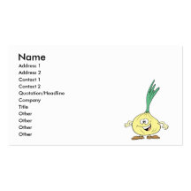 happy silly onion cartoon business cards