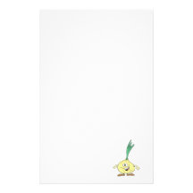 happy silly onion cartoon stationery
