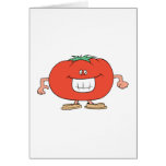 happy silly tomato cartoon greeting card