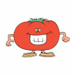 happy silly tomato cartoon photo cut out