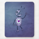 Happy Singing Robot Grunge