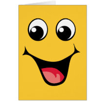 Happy Smiley Emoticon Greeting Cards
