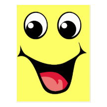 Happy Smiley Emoticon Postcard