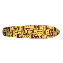 Happy smiley face. skate decks