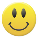 Happy Smiley Face Round Stickers
