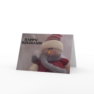 HAPPY SNOWMAN CARD - Customised by bablondie31