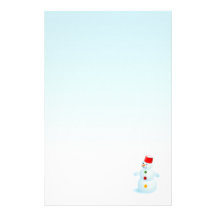 Happy Snowman Christmas stationery