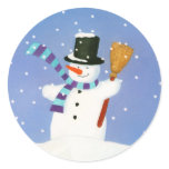 Happy Snowman Stickers