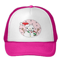 Happy Snowman Trucker Hats