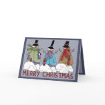 Happy Snowmen Christmas Card