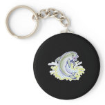 happy splashing baby dolphin keychains