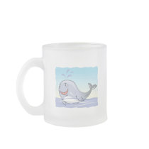 happy splashing whale mug