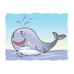 happy splashing whale photo sculptures