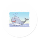 happy splashing whale stickers