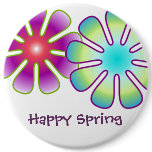 Happy Spring button