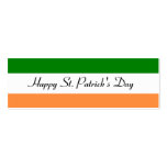 Happy St. Patrick's Day Bookmark Business Card