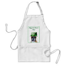 Happy St. Patrick's Day Boxer apron