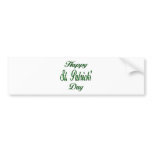 Happy St Patrick's Day bumper stickers