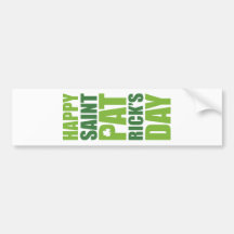 Happy St. Patrick's Day Bumper Stickers