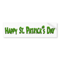 Happy St. Patrick's Day bumper stickers