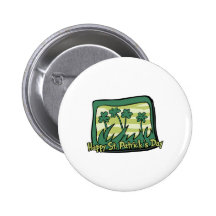 Happy St. Patrick's Day Clovers Pins