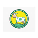Happy St. Patrick's Day Cow postcards